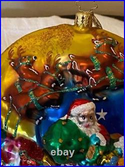Christopher Radko TWAS THE NIGHT BEFORE CHRISTMAS Ornament- RARE-Used