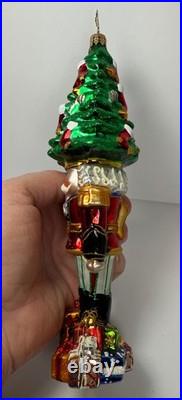 Christopher Radko Tannenbaum Top Hat Nutcracker Glass Christmas Ornament 7