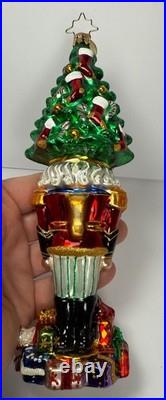 Christopher Radko Tannenbaum Top Hat Nutcracker Glass Christmas Ornament 7