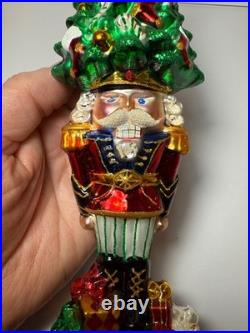 Christopher Radko Tannenbaum Top Hat Nutcracker Glass Christmas Ornament 7