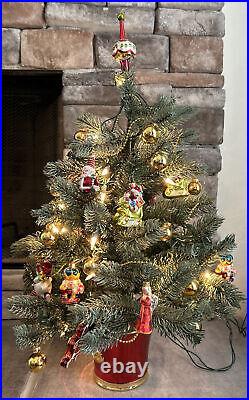 Christopher Radko Teleflora Christmas Tree Light Up Mini Ornaments 21 2007 Box