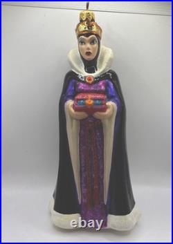 Christopher Radko The Evil Queen Snow White Disney Glass Ornament RETIRED WithBox
