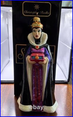 Christopher Radko The Evil Queen Snow White Disney Glass Ornament RETIRED WithBox