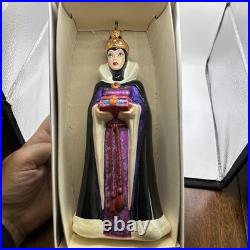 Christopher Radko The Evil Queen Snow White Disney Glass Ornament RETIRED WithBox