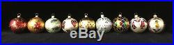Christopher Radko The First Decade Set of 9 Ball Ornaments New In Boxes