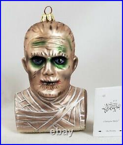 Christopher Radko The Mummy Glass Ornament Universal Monsters New Halloween