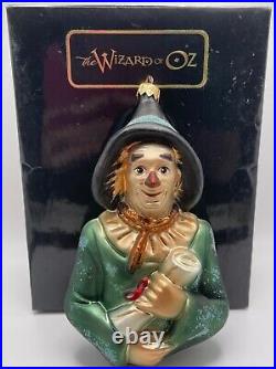 Christopher Radko The Wizard of Oz The Scarecrow Glass Ornament In Box Halloween