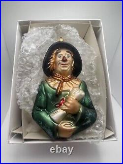 Christopher Radko The Wizard of Oz The Scarecrow Glass Ornament In Box Halloween