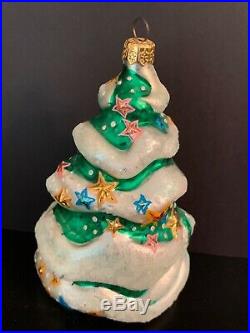 Christopher Radko Tinkerbell/Christmas Tree Disney Ornament Signed
