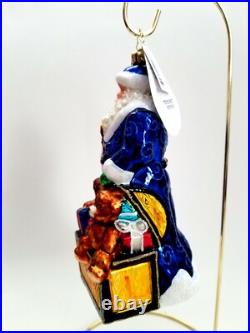 Christopher Radko Toychest Santa #1015190 25th Anniversary Collection Santa