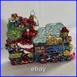 Christopher Radko Toyland Transport RARE- Santa On train 7