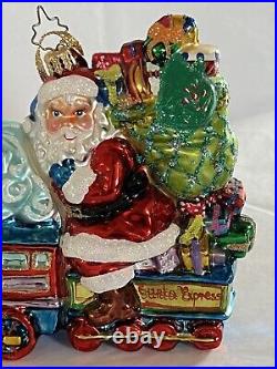 Christopher Radko Toyland Transport RARE- Santa On train 7