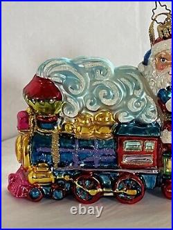 Christopher Radko Toyland Transport RARE- Santa On train 7