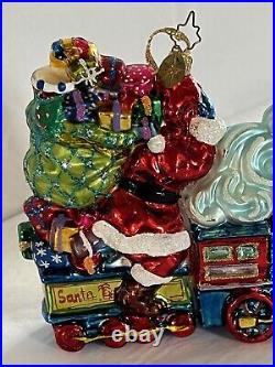 Christopher Radko Toyland Transport RARE- Santa On train 7