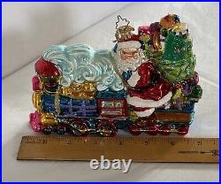 Christopher Radko Toyland Transport RARE- Santa On train 7