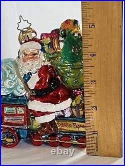 Christopher Radko Toyland Transport RARE- Santa On train 7