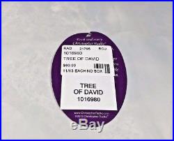 Christopher Radko Tree of David Hanukkah Bush Ornament withBox RARE & RETIRED