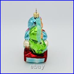 Christopher Radko Triple The Fun Glass Christmas Ornament 5 RARE VTG