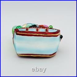 Christopher Radko Triple The Fun Glass Christmas Ornament 5 RARE VTG
