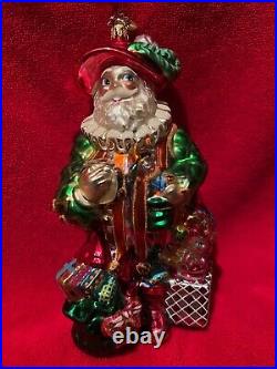 Christopher Radko Troubadour Santa From Santa Through the Centuries Collection