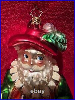 Christopher Radko Troubadour Santa From Santa Through the Centuries Collection