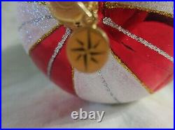 Christopher Radko UP IN THE AIR Hot Air Balloon Christmas Ornament 9 Large