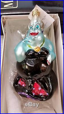 Christopher Radko URSULA Ornament NEW IN BOX RARE Little Mermaid DISNEY 1997