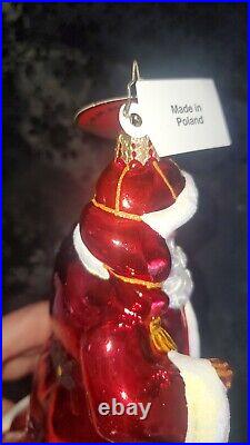 Christopher Radko Vest Day Of The Year #1017561 Hand Blown Glass Ornament NEW