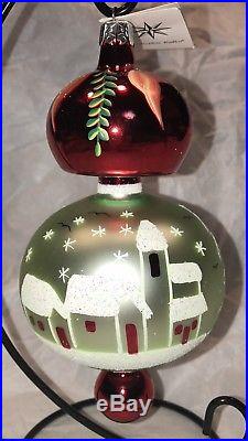 Christopher Radko Vintage 1992 Alpine Village Glass Ornament Cat # 92-105-0