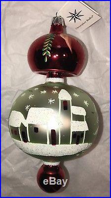 Christopher Radko Vintage 1992 Alpine Village Glass Ornament Cat # 92-105-0