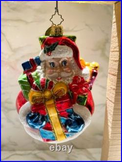 Christopher Radko Vintage Christmas Ornaments, Lot of 4