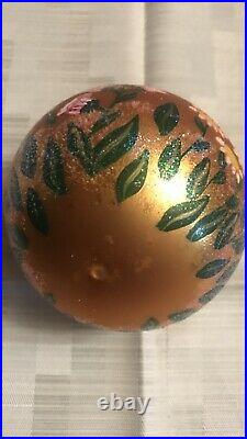 Christopher Radko Vintage English Garden Ball Glass Ornament