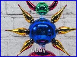 Christopher Radko Vintage Reflector Finial 00-500-0 17 Glass Tree Topper Rare