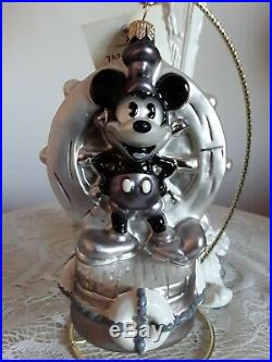 Christopher Radko Walt Disney Steamship Mickey Ornament