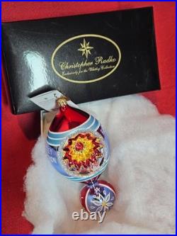 Christopher Radko Whitley Collection Ornament 2004 Reflector Drop Ball BOX TAGS