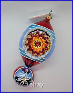 Christopher Radko Whitley Collection Ornament 2004 Reflector Drop Ball BOX TAGS