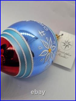 Christopher Radko Whitley Collection Ornament 2004 Reflector Drop Ball BOX TAGS