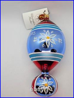 Christopher Radko Whitley Collection Ornament 2004 Reflector Drop Ball BOX TAGS