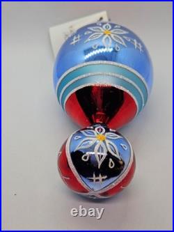 Christopher Radko Whitley Collection Ornament 2004 Reflector Drop Ball BOX TAGS