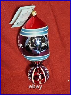 Christopher Radko Whitley Collection Ornament 2004 Reflector Drop Ball BOX TAGS