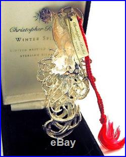 Christopher Radko Winter Spirit Limited Edition Sterling Ornament /Brooch NIB