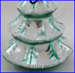 Christopher Radko Winter Tree Glass Christmas Ornament 1992 Hard to Find