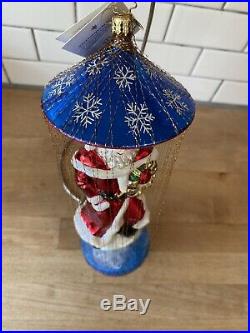 Christopher Radko Wire Ornament Santa Supreme 1010258 11 Large With Tag