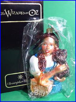 Christopher Radko Wizard of Oz Dorothy & Toto Ornament SEALED LE