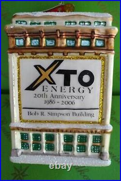 Christopher Radko XTO Energy 20th Anniversary Glass Ornament