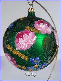 Christopher Radko ball ornament Jumbo Field Blossom 1997