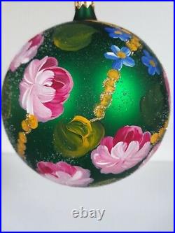 Christopher Radko ball ornament Jumbo Field Blossom 1997