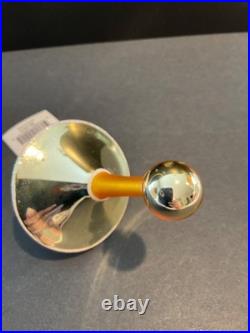 Christopher Radko glass Christmas Ornament ELROY'S TOY'S Gold Drop Ball 98-235-0