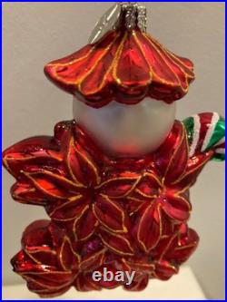 Christopher Radko vintage 2002 RARE Holly Jean Poinzy pal (RED) see photos