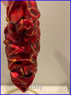 Christopher Radko vintage 2002 RARE Holly Jean Poinzy pal (RED) see photos